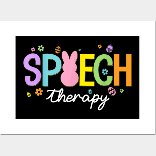 Speech Therapy Happy Easter Day Gift For Boys Girls Kids Posters and Art